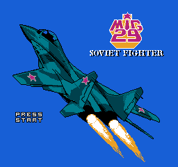 MiG 29 - Soviet Fighter (USA) (Unl) Title Screen